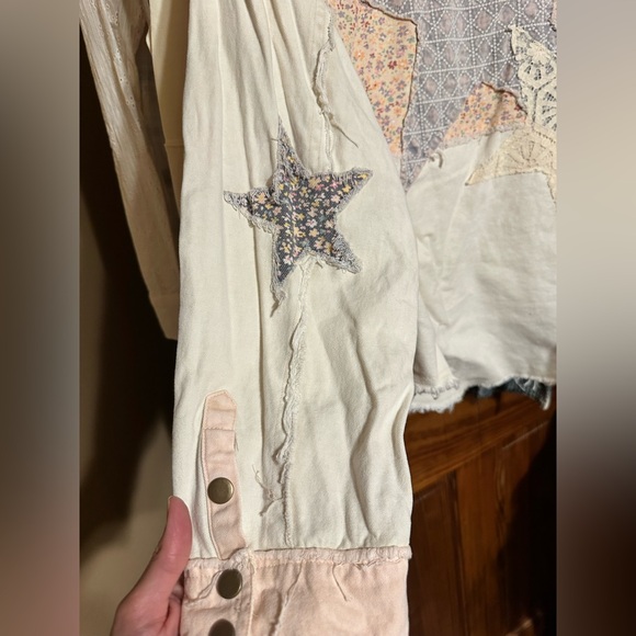 Oli & Hali Star ⭐️ Patchwork Shacket - Picture 5 of 7